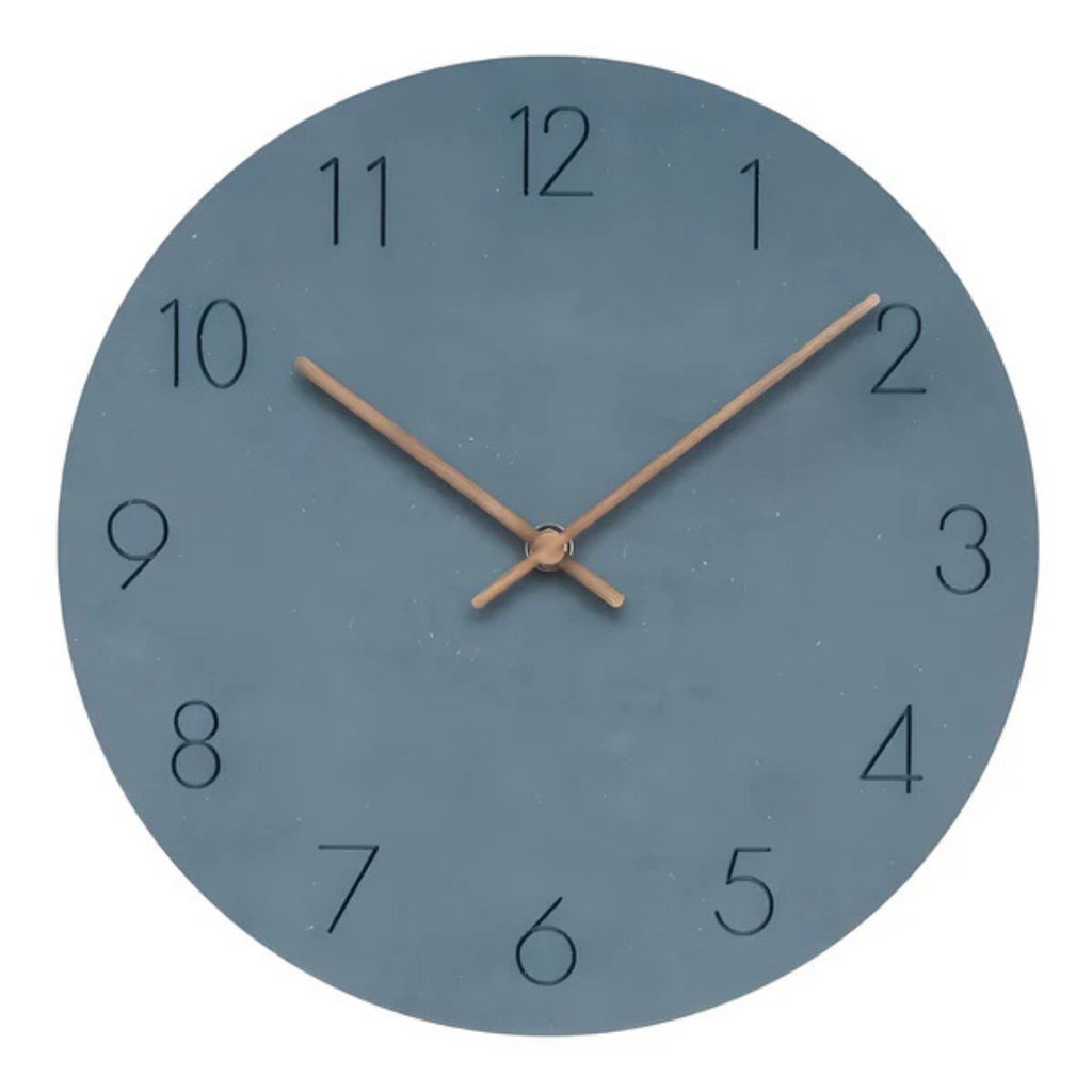 Horloge Murale Minimaliste Bois Contemporain