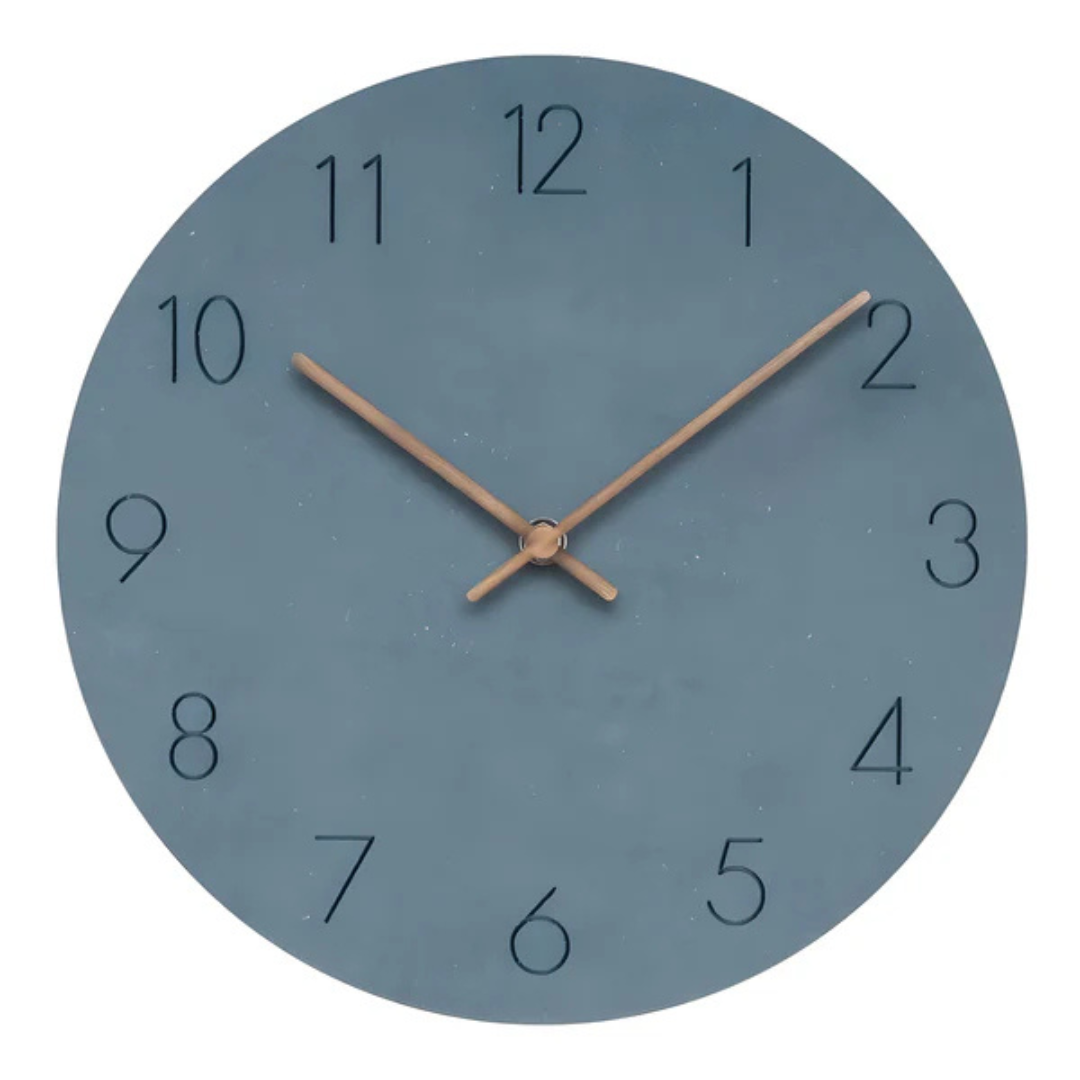 Horloge Murale Minimaliste Bois Contemporain
