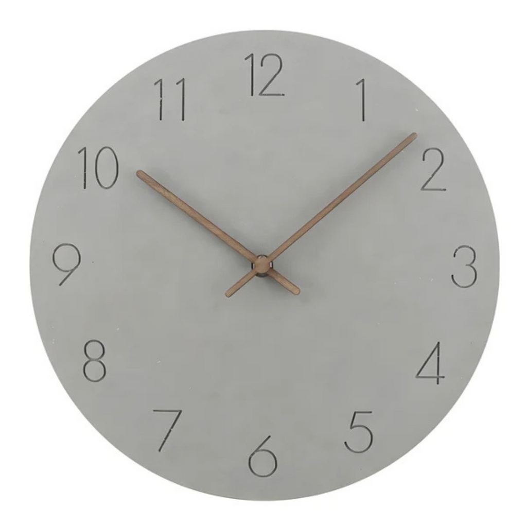 Horloge Murale Minimaliste Bois Contemporain