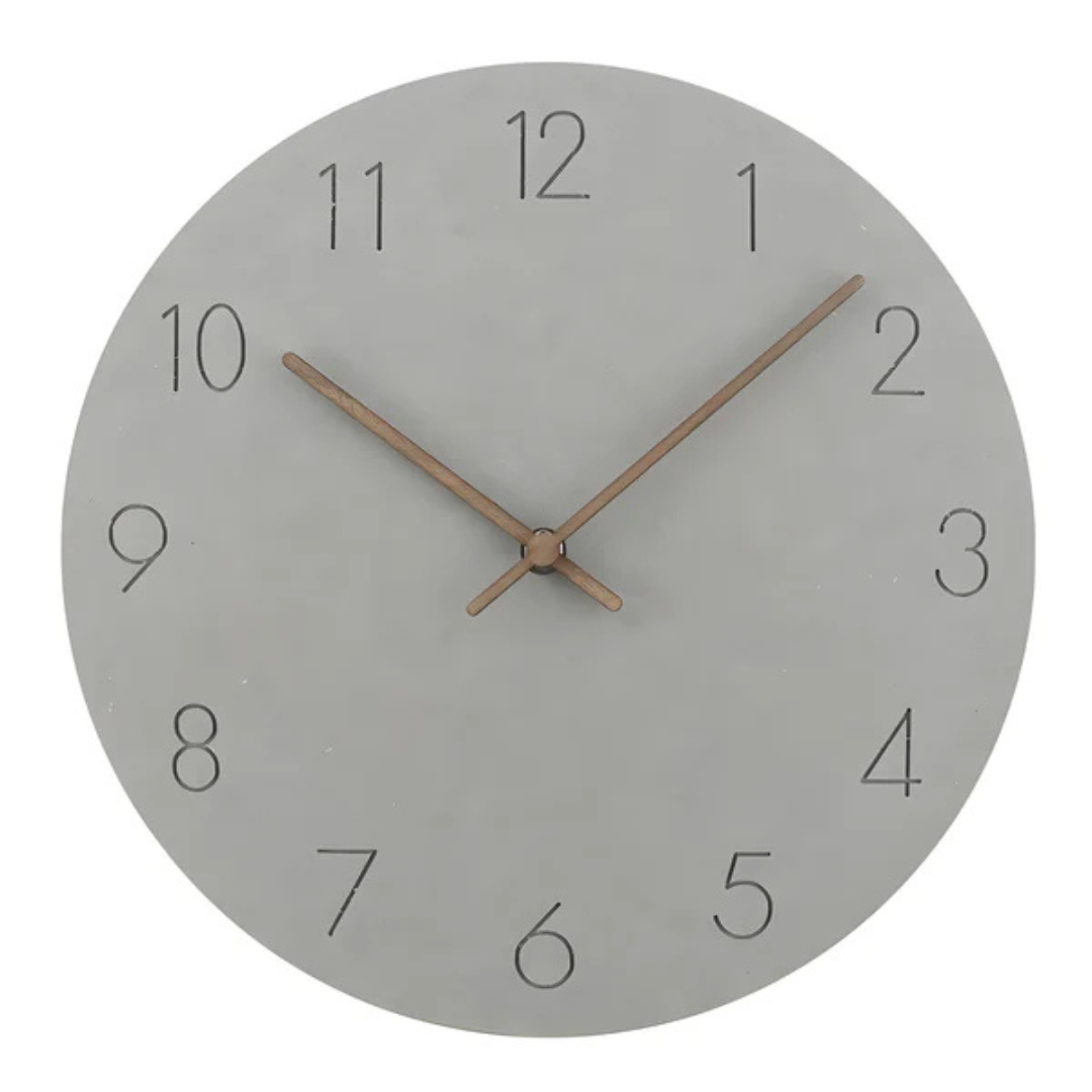 Horloge Murale Minimaliste Bois Contemporain