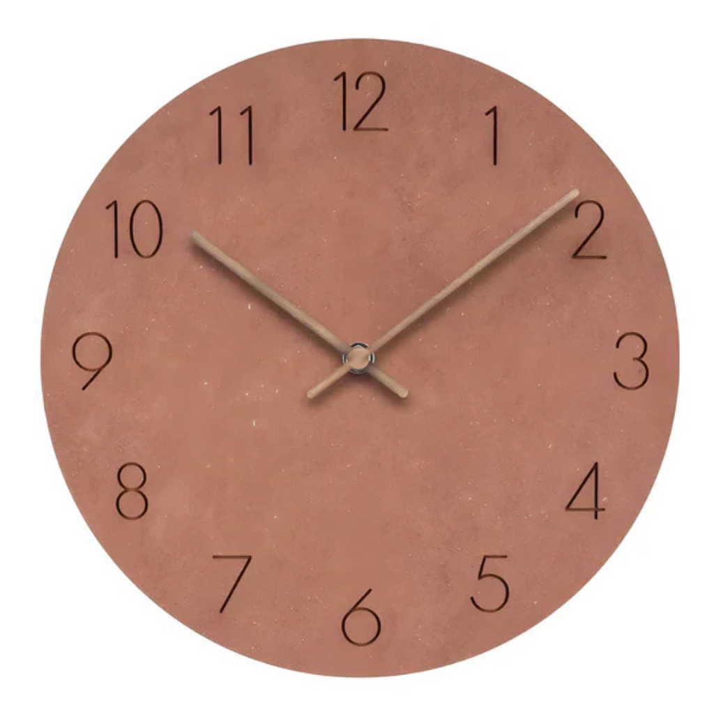 Horloge Murale Minimaliste Bois Contemporain