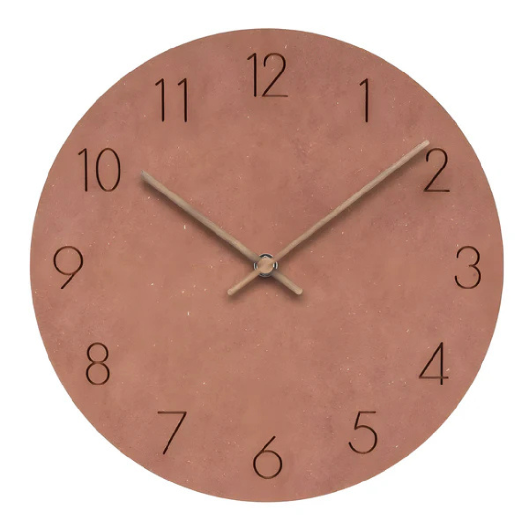 Horloge Murale Minimaliste Bois Contemporain