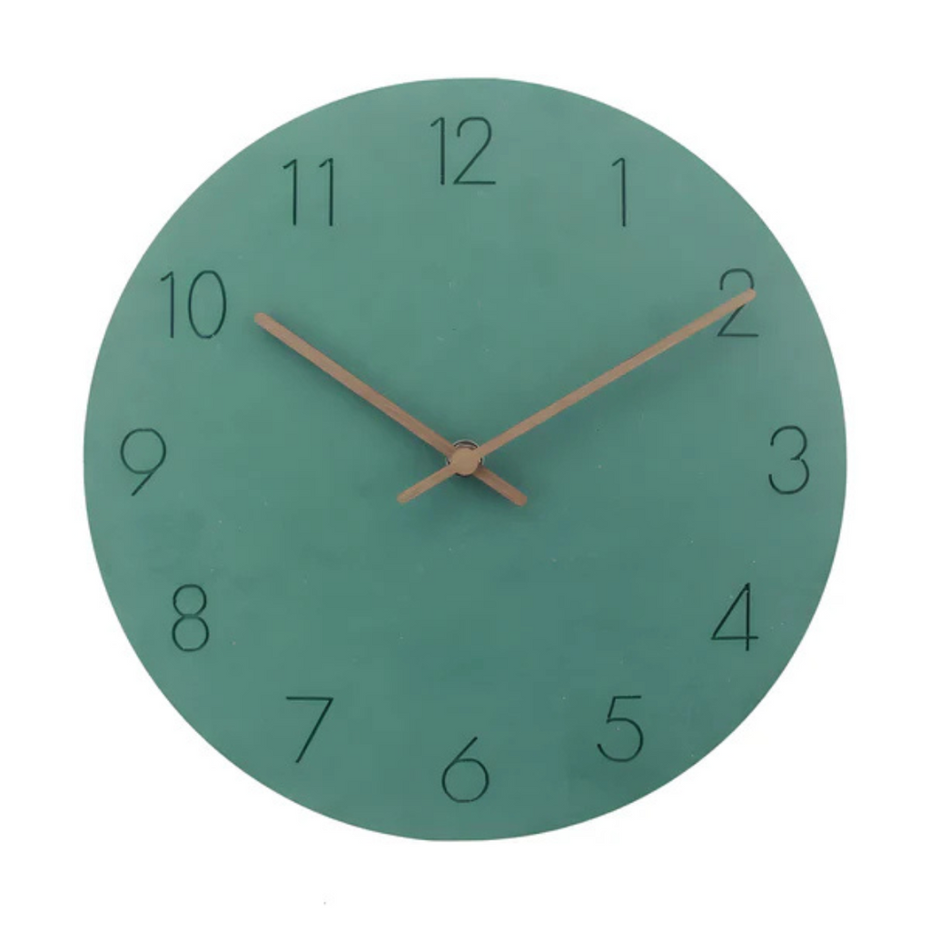 Horloge Murale Minimaliste Bois Contemporain