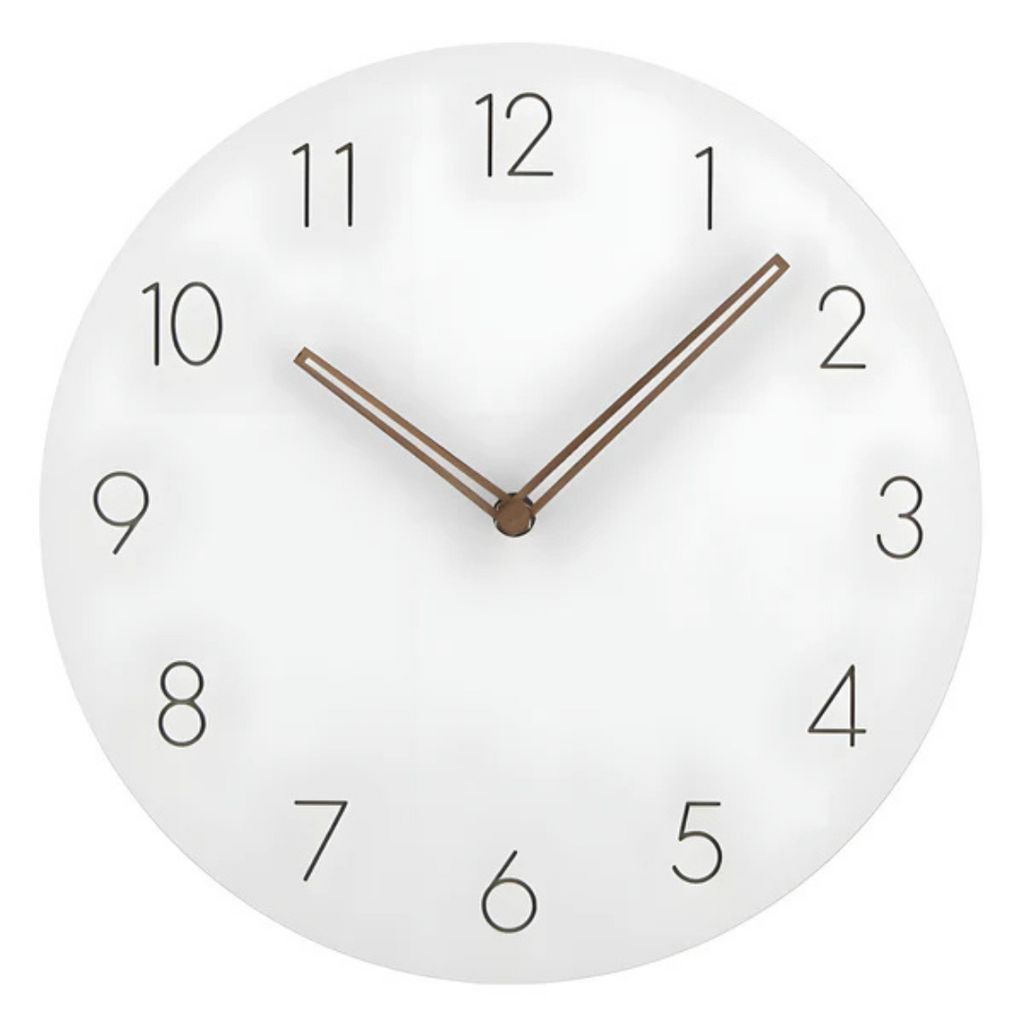 Horloge Murale Minimaliste Bois Contemporain