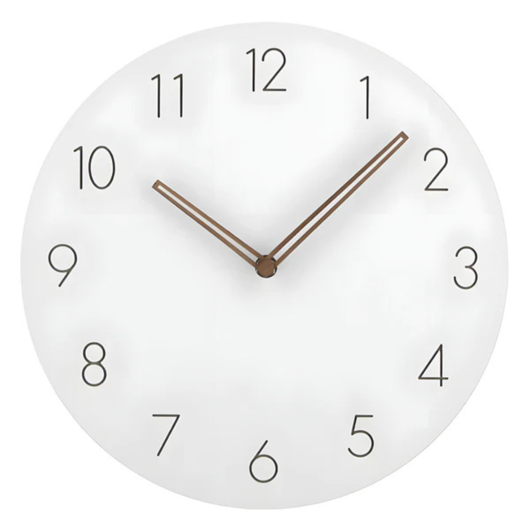 Horloge Murale Minimaliste Bois Contemporain