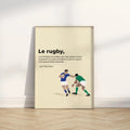 Affiche citation culte du rugby