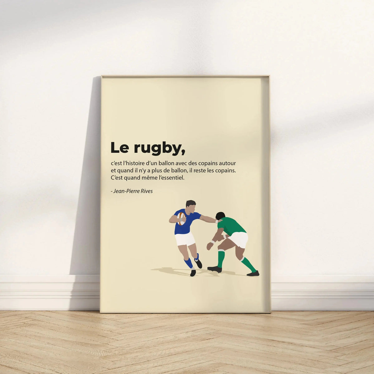 Affiche citation culte du rugby