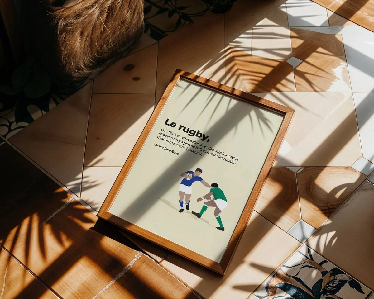 Affiche citation culte du rugby