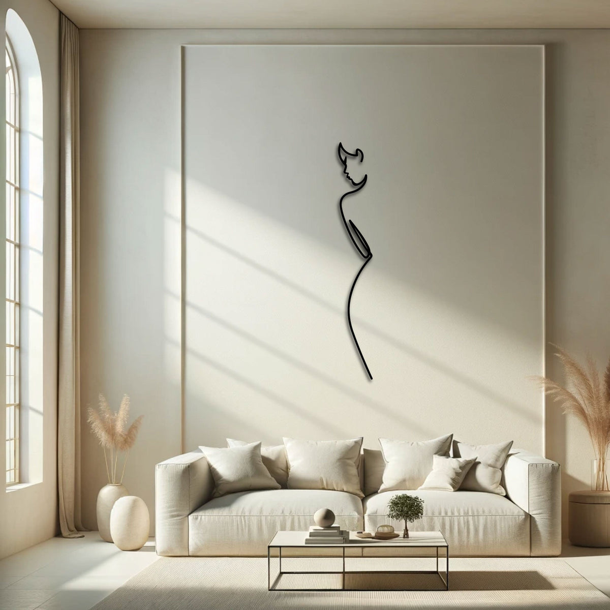 Décoration Murale en Métal - Élégance minimaliste