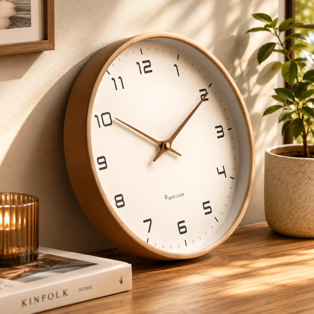 Horloge Murale Ronde Moderne Silencieuse