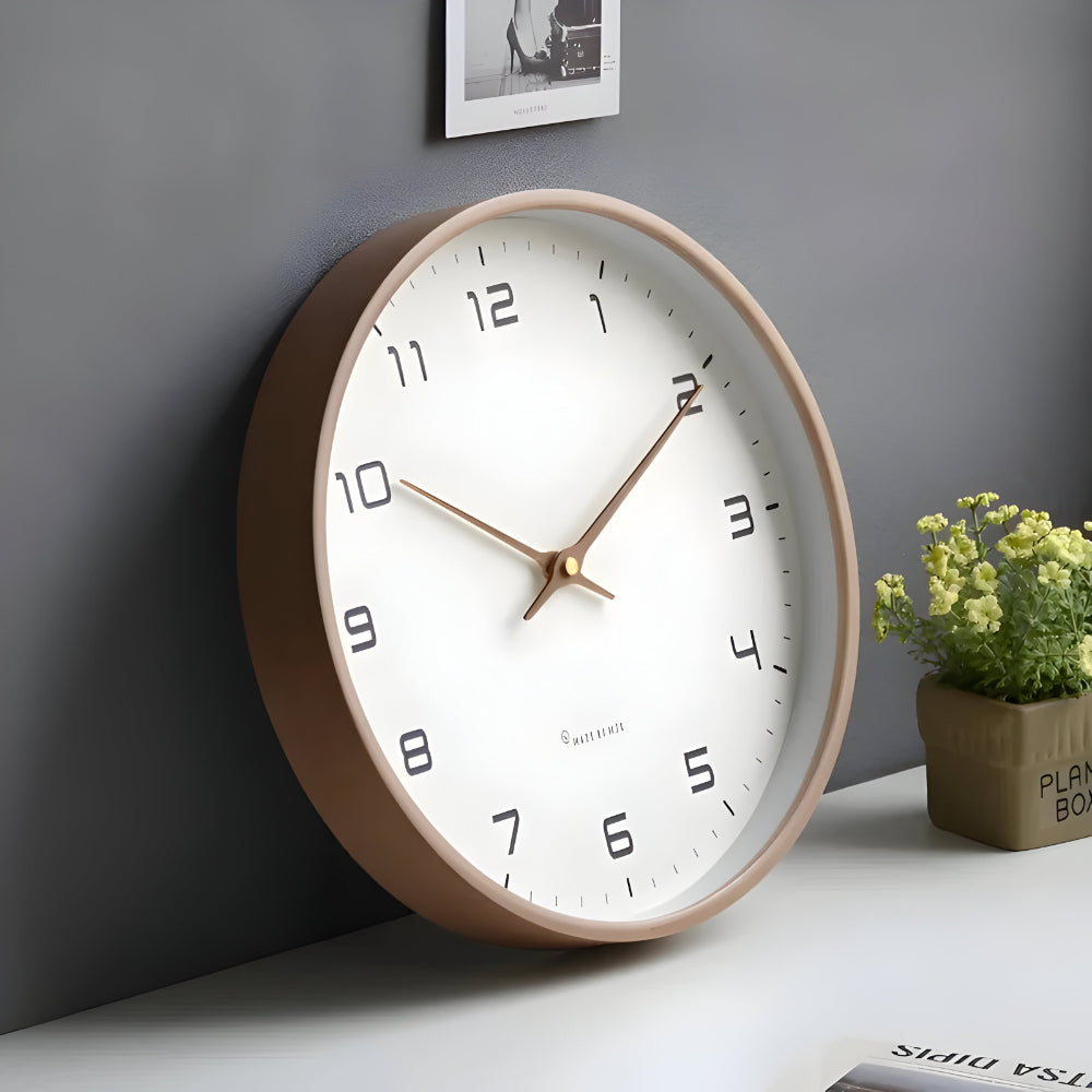 Horloge Murale Ronde Moderne Silencieuse