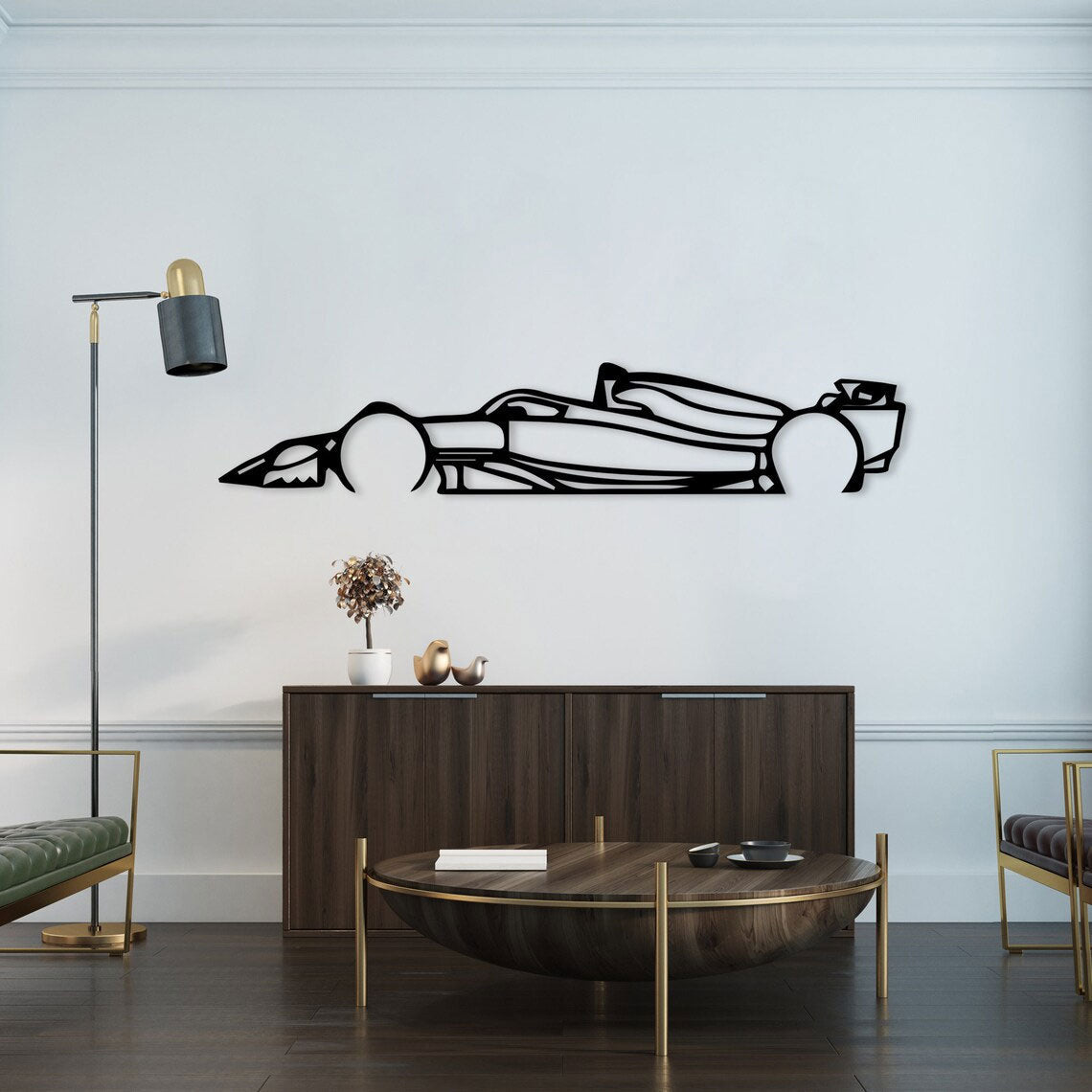 Décoration Murale en Métal - Formule 1 (V.02)