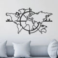 Décoration Murale en Métal - Carte du monde (2020)