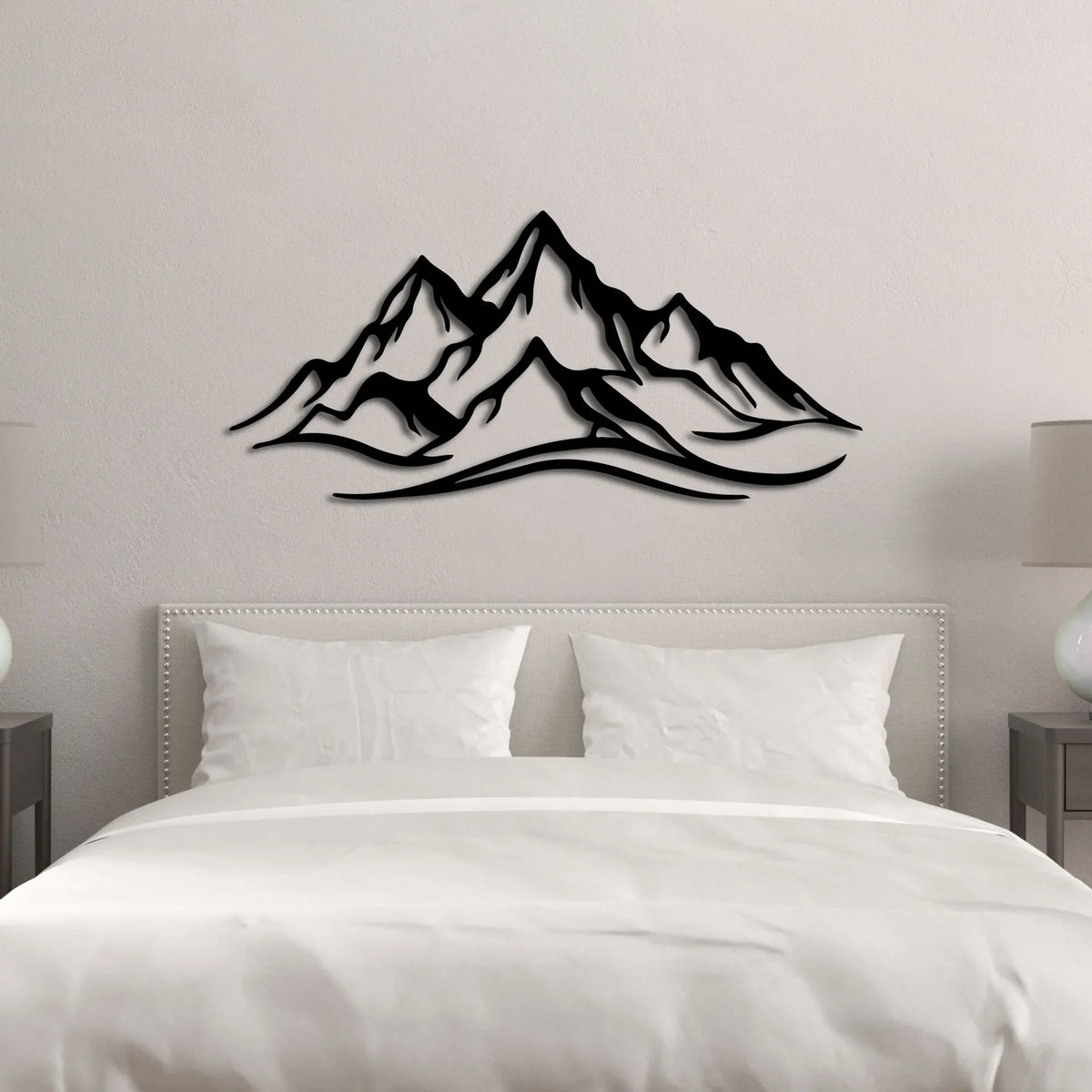Décoration Murale en Métal - Montagne
