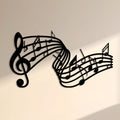 Décoration Murale en Métal - Notes de musique
